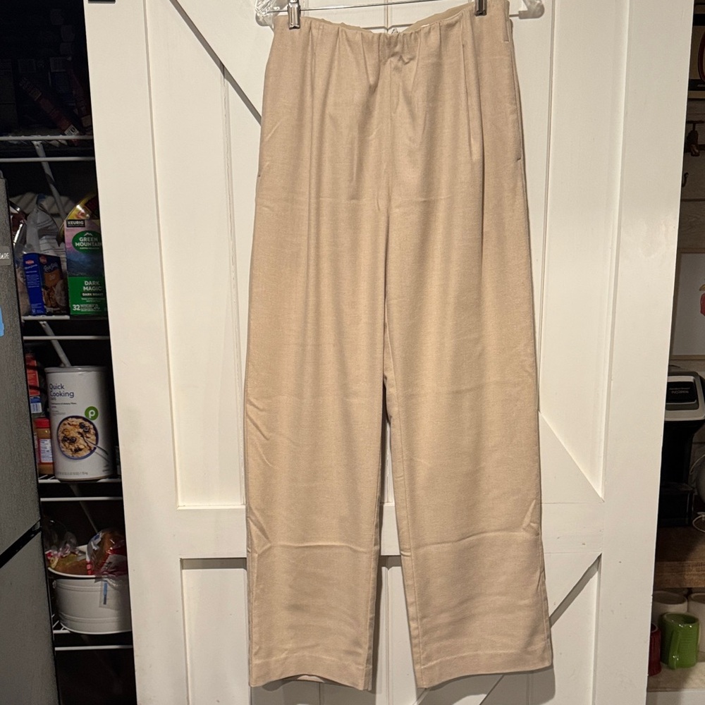Vince Cream Straight Leg Pants